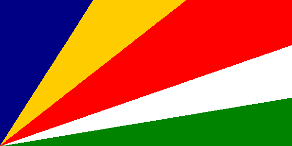 Die Fahne der Seychellen